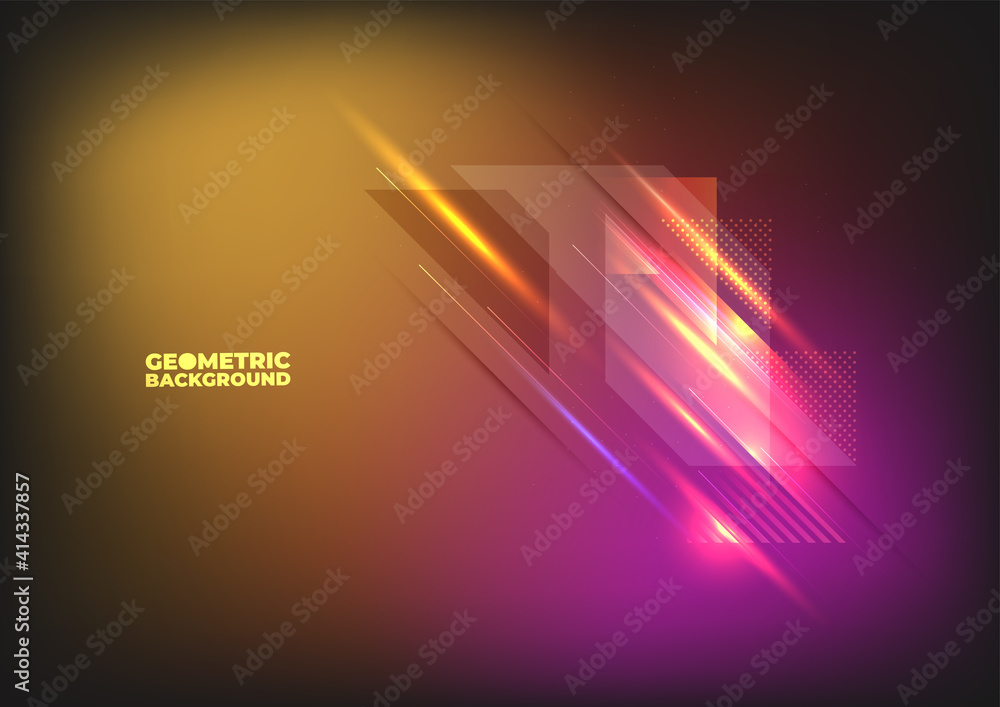 Poster technology background color vector for web and design