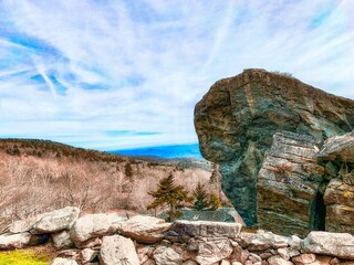 Grandfather mountain rocky landscape view