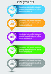 Infographics, banners for web layout.