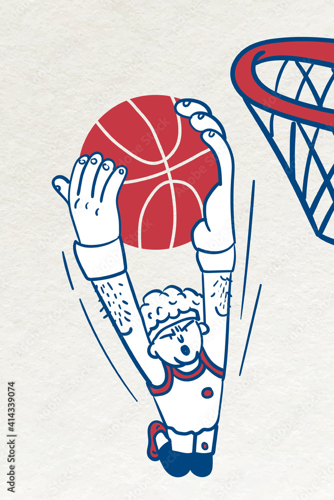 Poster Basketball illustration vector