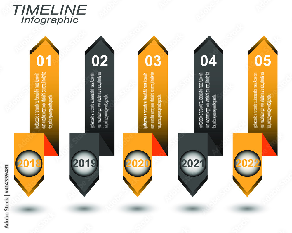 Fototapete time line to display your data . idea to display information, ranking and statistics.
