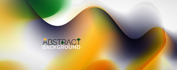 Fluid color gradient abstract background, trendy colorful wallpaper. Vector illustration for placards, brochures, posters, banners and covers