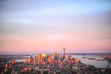 Fototapeta na wymiar New York City Sunrise