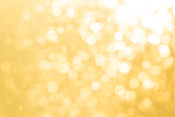 Gold bokeh from light in water