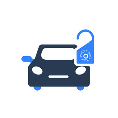 Obraz premium Car insurance icon. car security icon. Fireproof, car care, car wash, gps tracking, lock icon with vector illustration and flat style design.