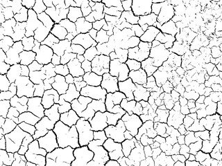  Background from cracks, scratches, chips. Grunge texture black and white. Abstract pattern. Vector background.