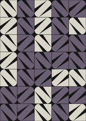 Abstract Geometric Pattern generative computational art illustration