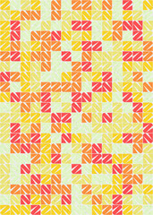 Abstract Geometric Pattern generative computational art illustration