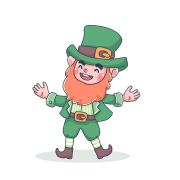 St. Patrick character design of vector illustration 