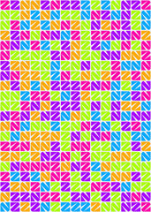 Abstract Geometric Pattern generative computational art illustration
