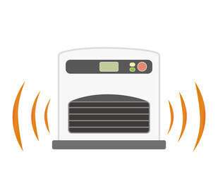 石油ストーブのベクターイラスト　家電製品　