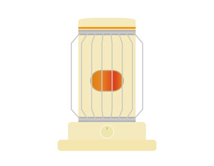 石油ストーブのベクターイラスト　家電製品　