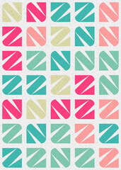 Abstract Geometric Pattern generative computational art illustration