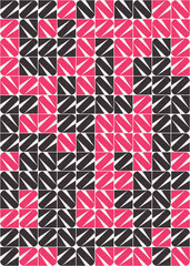 Fototapeta premium Abstract Geometric Pattern generative computational art illustration
