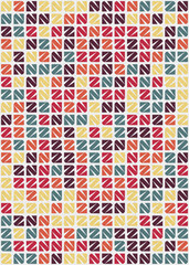 Abstract Geometric Pattern generative computational art illustration