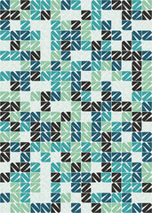 Abstract Geometric Pattern generative computational art illustration