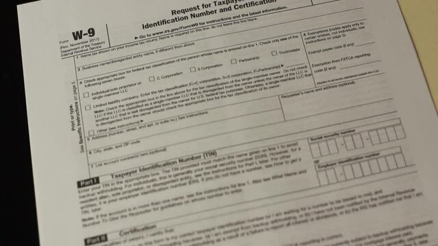 Tax documents up close HD