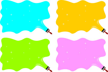 Set of paint brushes illustration