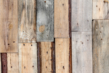 Wall texture from different boards