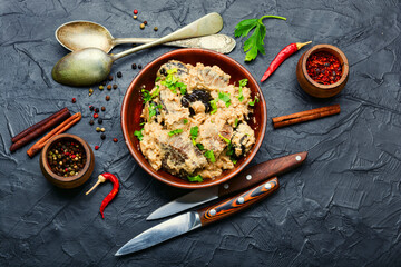 Delicious veal goulash