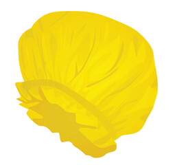 Yellow medicine hat. vector illustration
