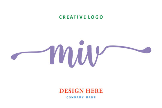 MIV lettering logo is simple, easy to understand and authoritative