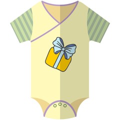 Baby kid jumpsuit isolated on white background