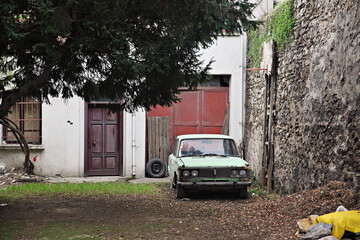 A very old car