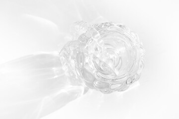 Invisible transparent aligners plastic braces dentistry retainers on glass