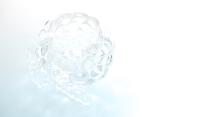 Fototapeta na wymiar Invisible transparent aligners plastic braces dentistry retainers on glass