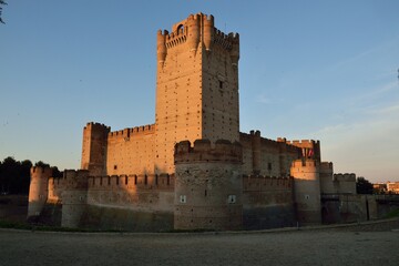 Castle of La Mota Sun and shadow
