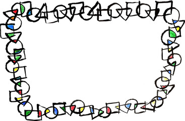 귀엽운 테두리 모양