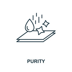 Purity icon. Simple element from hygiene collection. Creative Purity icon for web design, templates, infographics and more
