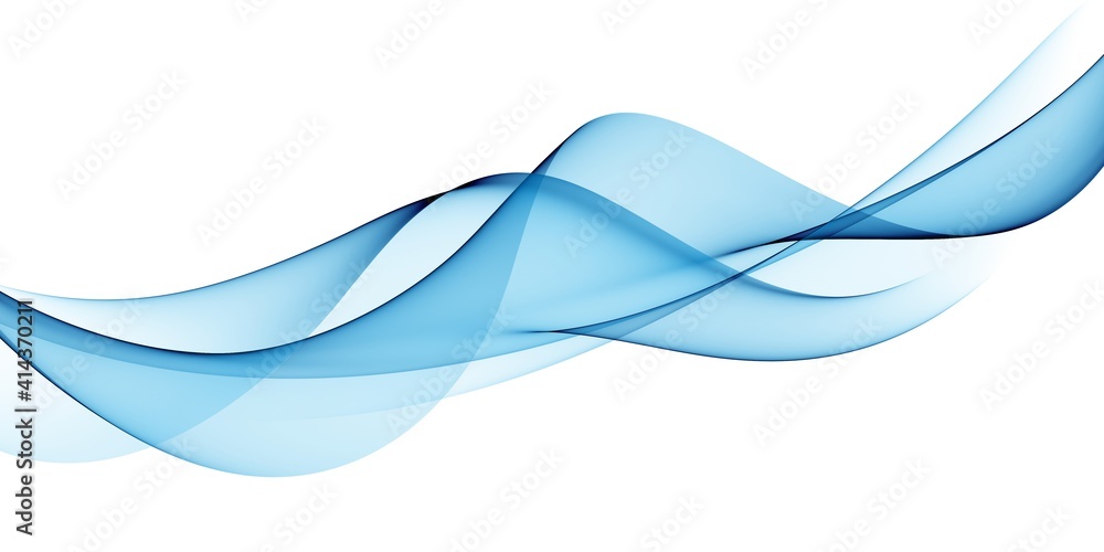 Poster blue abstract lines swoosh wave smooth wave border background wave blue flow