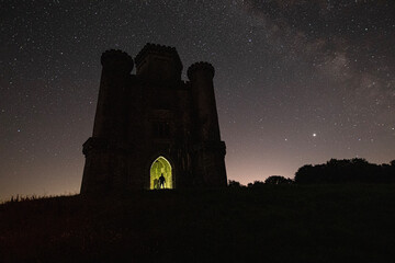 church at night