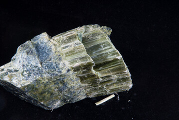 asbestos fibers mineral sample