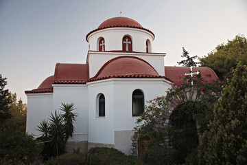 Fototapeta na wymiar A church from Kalymnos, Greek Island