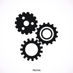 gear Icon, Graphic, Picture, Art, stock vector