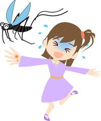 蚊に刺されて痒がる子ども