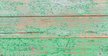 Fototapeta na wymiar Old painted wooden green background. Wooden background.