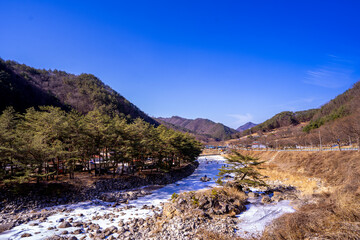 mountain river in the mountains