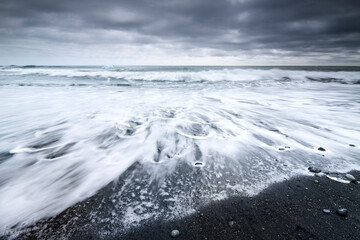 Fototapeta premium Black sand , Iceland