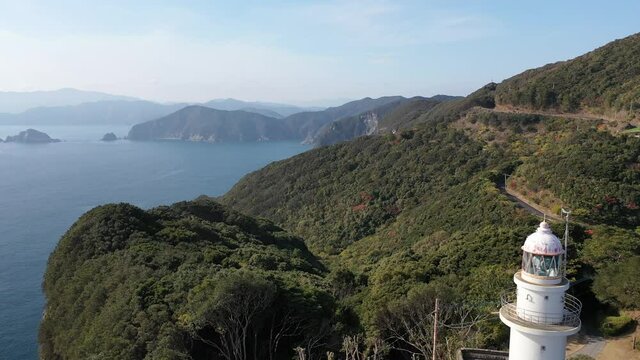 大分県 佐伯市 九州最東端 鶴御埼灯台 旧海軍望楼跡 自然 灯台 山 海 綺麗 海 ドローン 2020年 12月
drone oita saiki kyushu nature ocean sea 