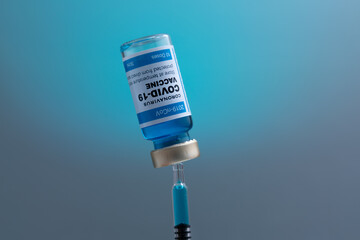 2019-ncov Covid-19 Corona Virus drug vaccine vials medicine bottles syringe injection. SARS-CoV-2...