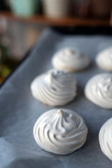 Homemade meringue.