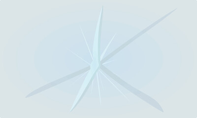 Broken glass sign. vector illustration