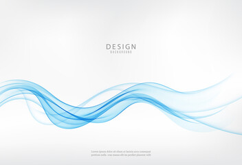 Blue abstract wave,abstract vector background wave Blue wave flow