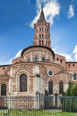 Fototapeta na wymiar Basilica of Saint-Sernin, Toulouse, France