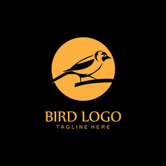 bird logo vector icon design template