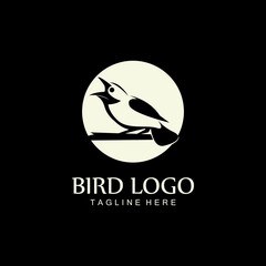 bird logo vector icon design template